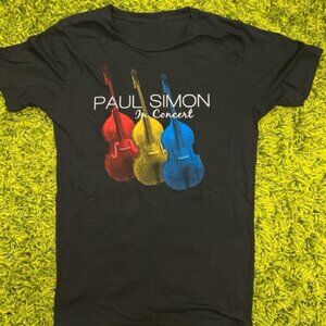 Paul Simon Concert Graphic T-Shirt Vintage Music Tee